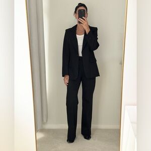 H&M Black Suit Set Blazer and Trousers XS/2